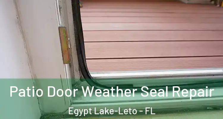  Patio Door Weather Seal Repair Egypt Lake-Leto - FL